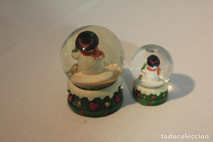Vintage: SET DOS BOLAS MU&Ntilde;ECOS NIEVE - Foto 4