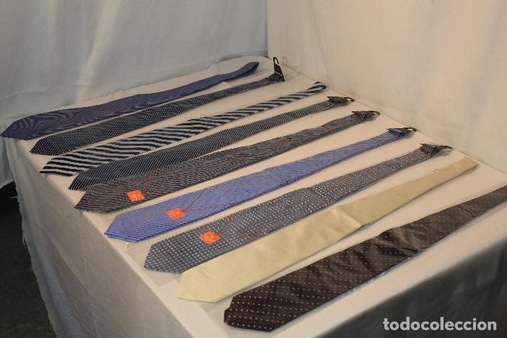 Vintage: SET 9 CORBATAS CABALLERO SEDA - Foto 1