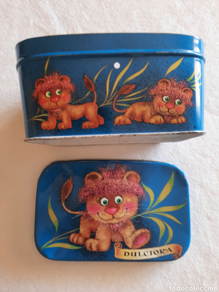 Vintage: Caja de lata Dulciora 16&times;10cm - Foto 4