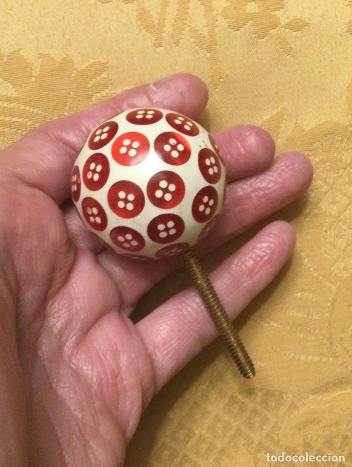 Vintage: POMO BLANCO CON BOTONES ROJOS - Foto 6