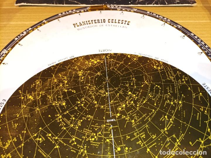 Vintage: Antiguo disco planisferio celeste. Constelaciones estrellas - Foto 5