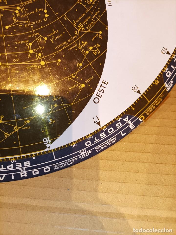 Vintage: Antiguo disco planisferio celeste. Constelaciones estrellas - Foto 8