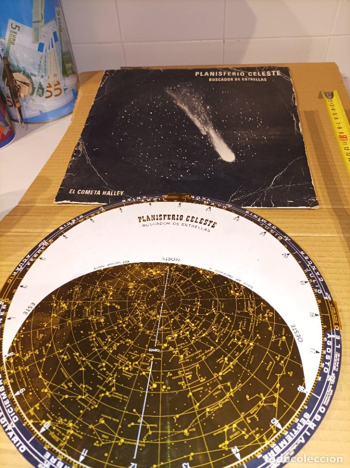 Vintage: Antiguo disco planisferio celeste. Constelaciones estrellas - Foto 9