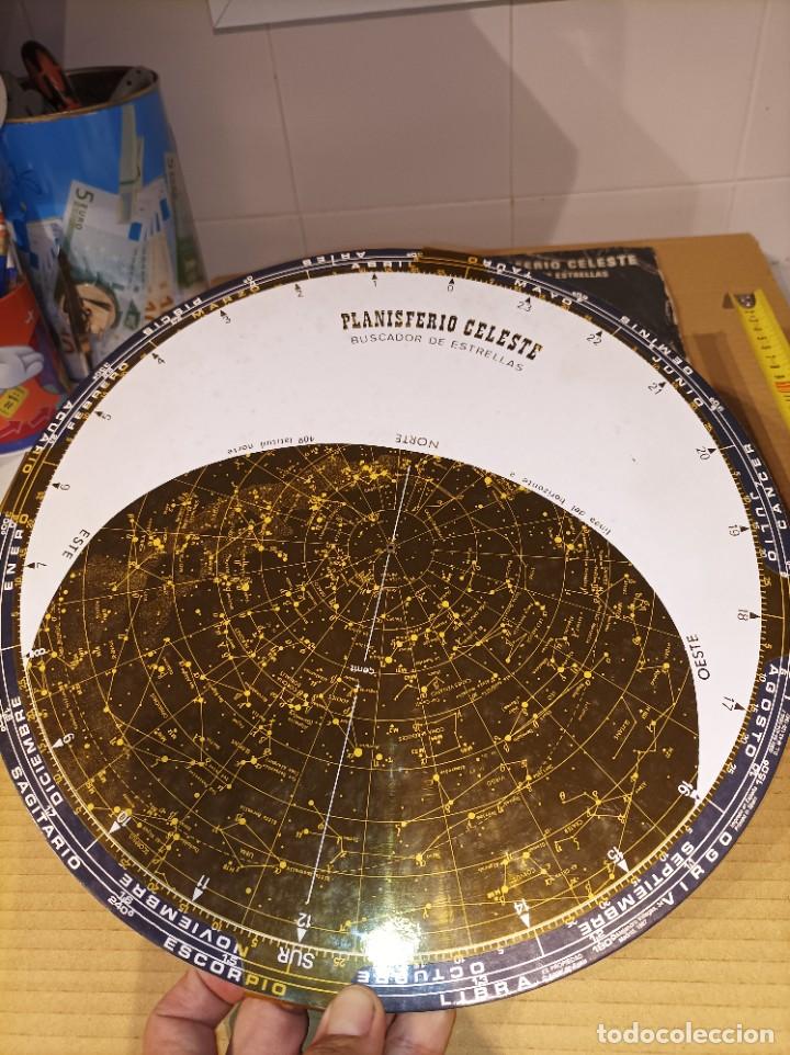 Vintage: Antiguo disco planisferio celeste. Constelaciones estrellas - Foto 10