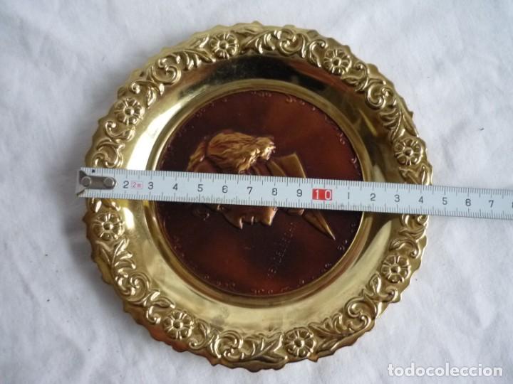 Vintage: Platillo de chapa dorada y lat&oacute;n Mendelssohn - Foto 5
