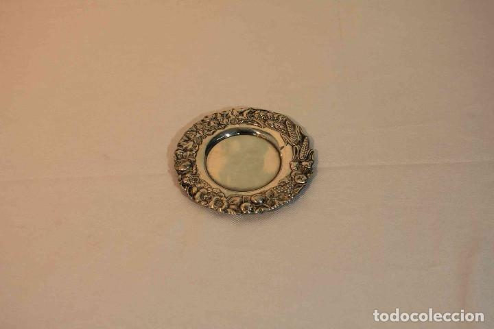 Vintage: PLATO METALICO FRUTOS - Foto 1