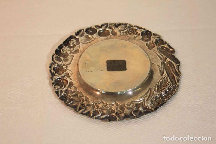 Vintage: PLATO METALICO FRUTOS - Foto 6