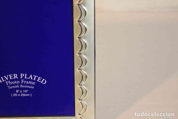 Vintage: MARCO PLATEADO ONDAS - Foto 3