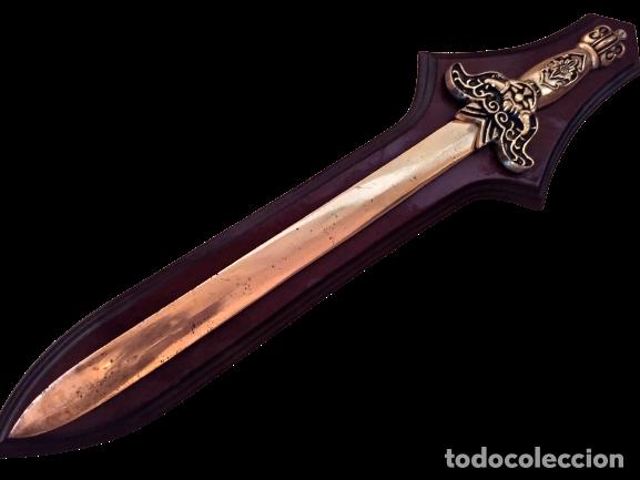 Vintage: Espada decorativa lat&oacute;n - Foto 1