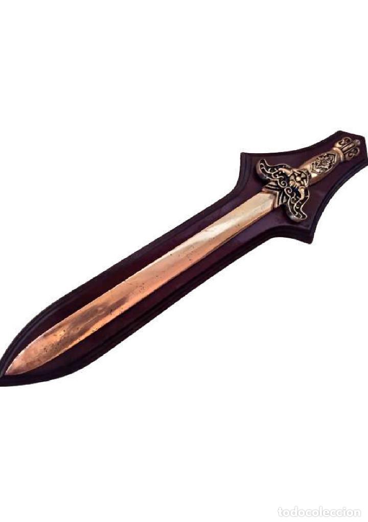 Vintage: Espada decorativa lat&oacute;n - Foto 2