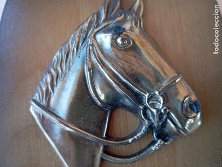 Vintage: CABEZA DE CABALLO,SOBRE TABLA. - Foto 2