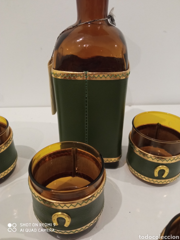 Vintage: Juego de botella y 5 vasos co&ntilde;ac - Foto 6