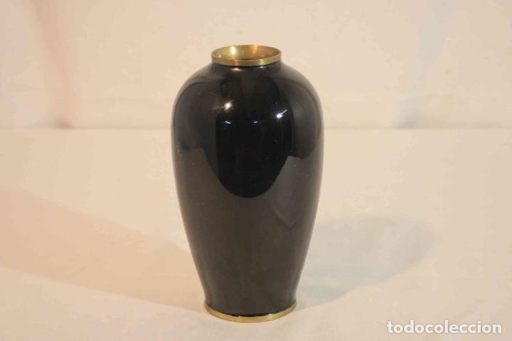 Vintage: FLORERO METAL MADERA LACADA - Foto 5