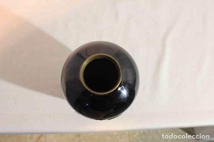 Vintage: FLORERO METAL MADERA LACADA - Foto 6