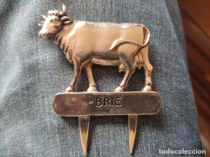 Vintage: BRIE QUESO VACA SE&Ntilde;ALETICA 63 GRS APROX METAL 6,8 CMS ALTO VARIOS