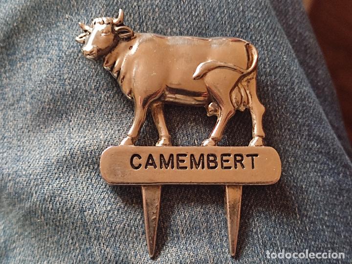 Vintage: CAMEMBERT QUESO VACA SE&Ntilde;ALETICA 63 GRS APROX METAL 6,8 CMS ALTO VARIOS