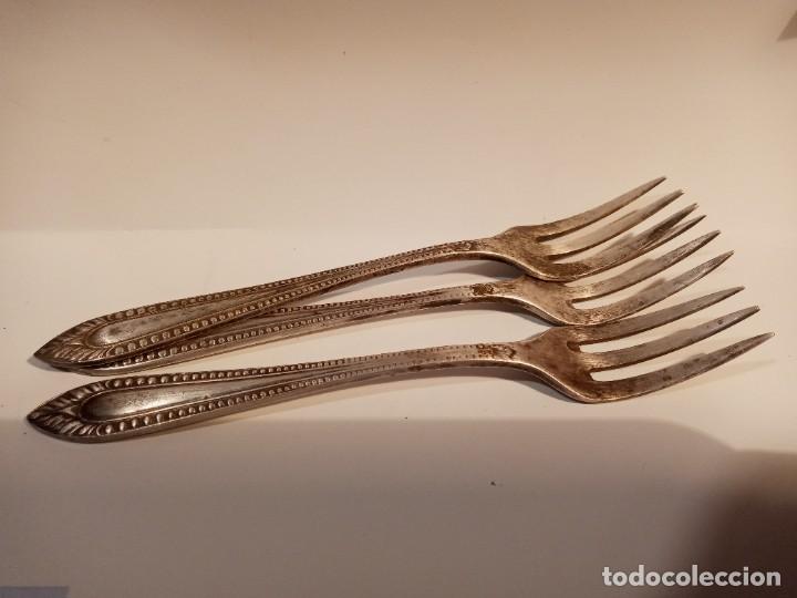 Vintage: TENEDORES DE PLATA-3. - Foto 1