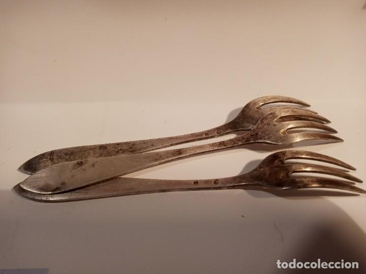 Vintage: TENEDORES DE PLATA-3. - Foto 3