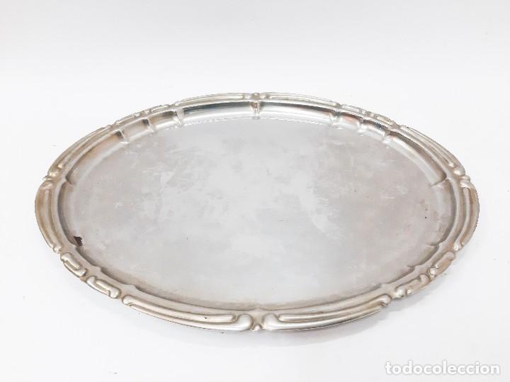 Vintage: Bandeja Vintage De Metal Inox