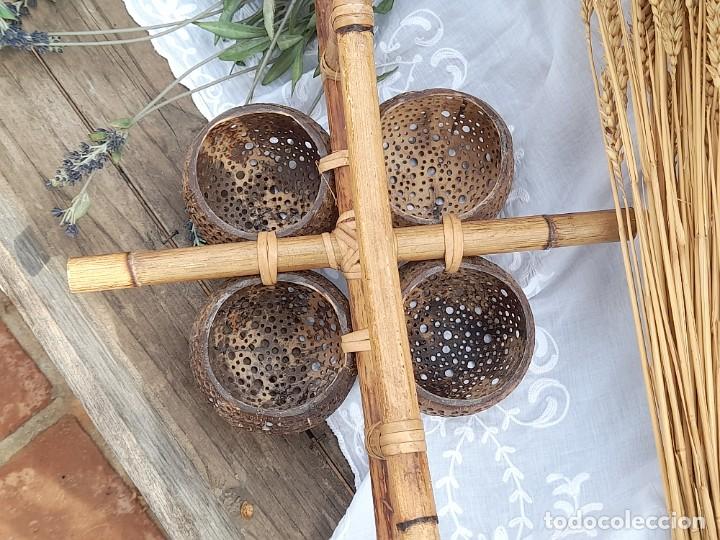 Vintage: 4 cuencos de madera - Foto 2