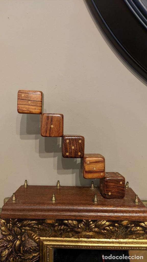 Vintage: ESCALERA DE DADOS MADERA - Foto 2