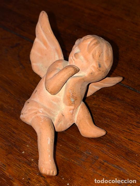 Vintage: angelito querubin barro 7 cm alto