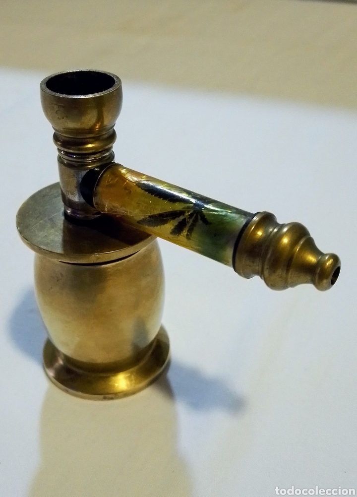 Vintage: PIPA DE BRONCE MUY DECORATIVA - Foto 3
