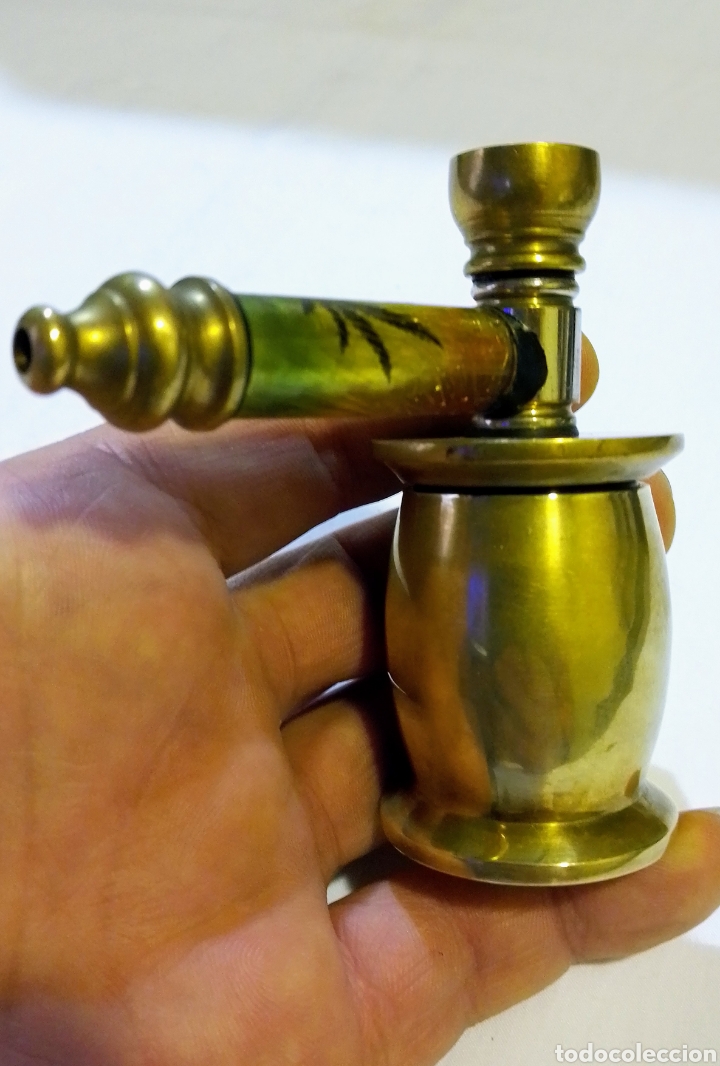 Vintage: PIPA DE BRONCE MUY DECORATIVA - Foto 6