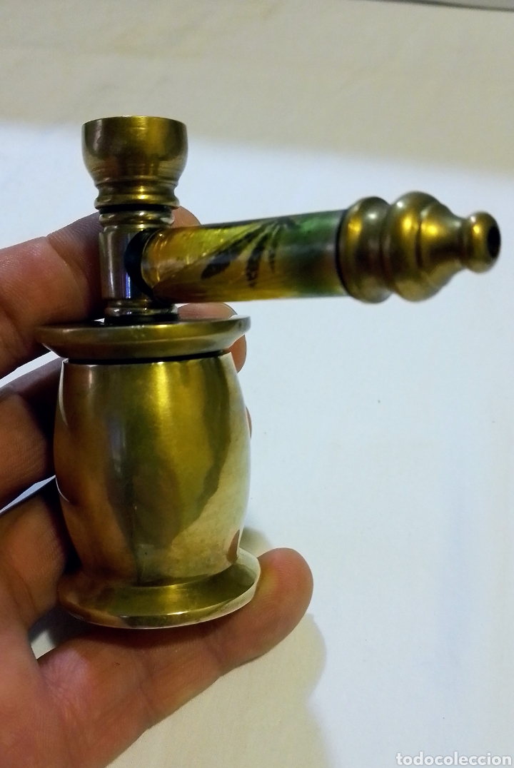 Vintage: PIPA DE BRONCE MUY DECORATIVA - Foto 7