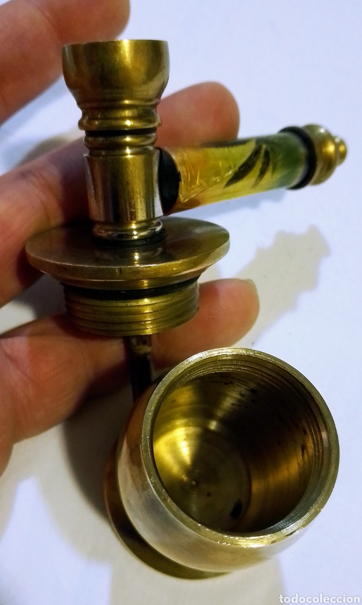 Vintage: PIPA DE BRONCE MUY DECORATIVA - Foto 8
