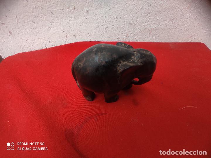 Vintage: elefante de madera antigua - Foto 2