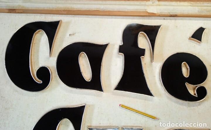 Vintage: Letras de cartel Caf&eacute; Eva - Foto 3