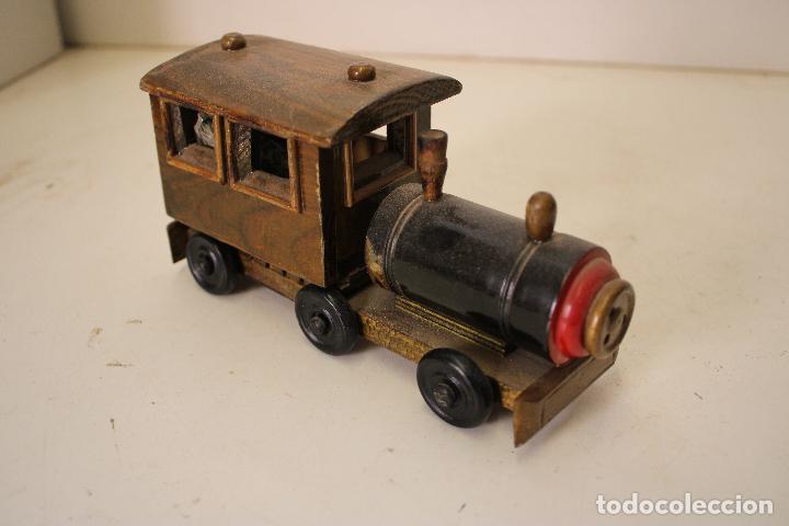 Vintage: locomotora tren de madera