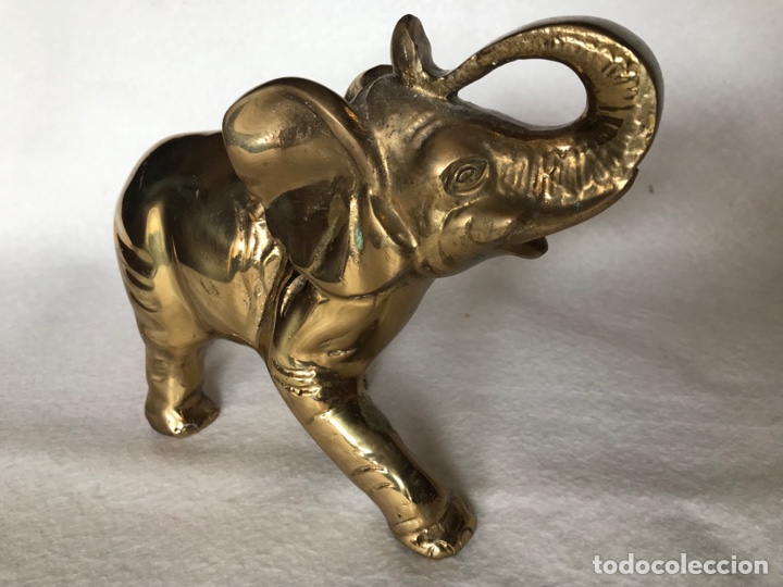 Vintage: Elefante bronce