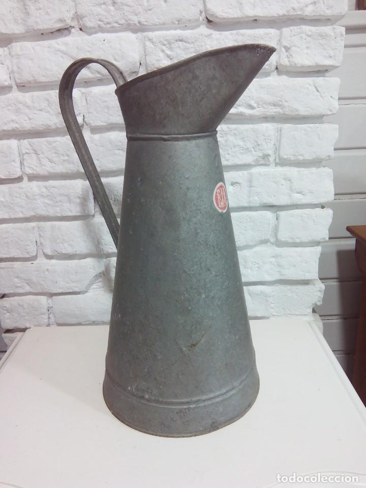 Vintage: ANTIGUA JARRA DE ZINC - Foto 5