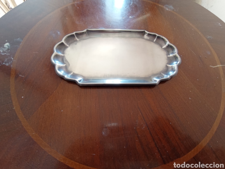 Vintage: Bandeja met&aacute;lica decoraci&oacute;n adornos vintage 15 cm aprox