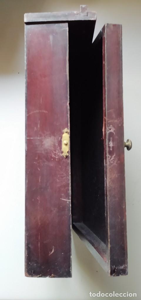 Vintage: PORTA LLAVES MADERA ANTIGUO - Foto 4