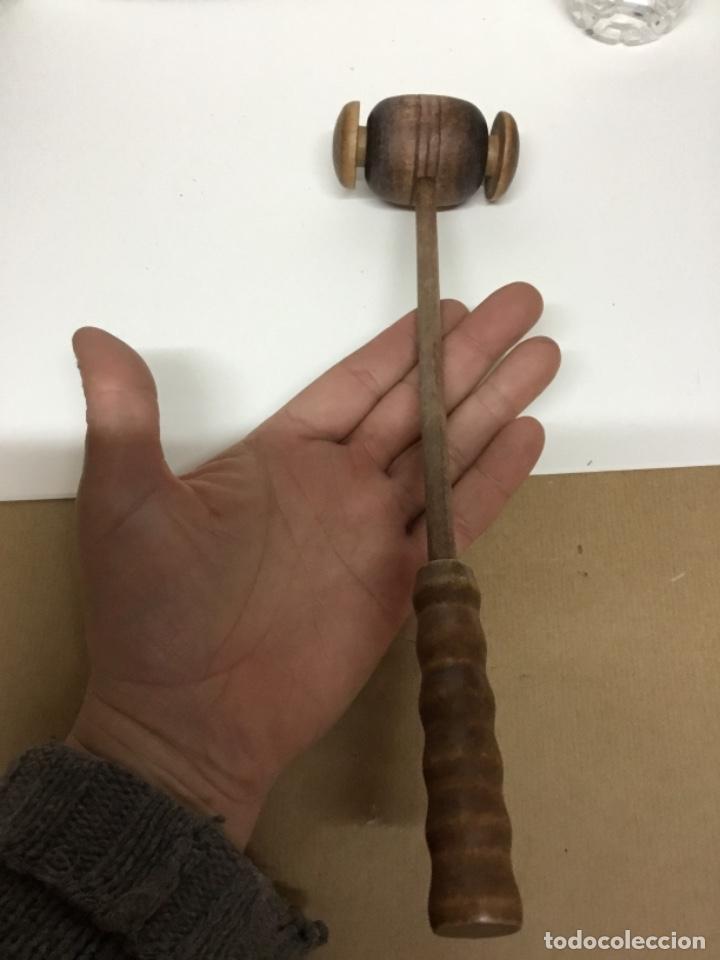 Vintage: Antiguo martillo de madera muy curioso - Foto 4