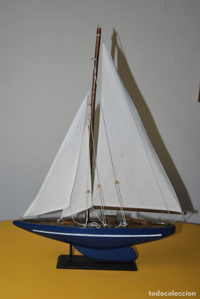 Vintage: VELERO DE MADERA - MAQUETA - BARCO - Foto 1