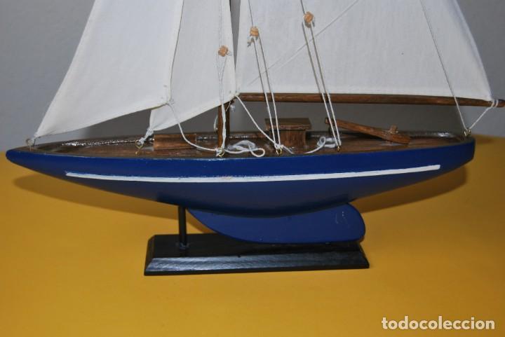 Vintage: VELERO DE MADERA - MAQUETA - BARCO - Foto 2