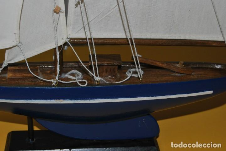 Vintage: VELERO DE MADERA - MAQUETA - BARCO - Foto 3
