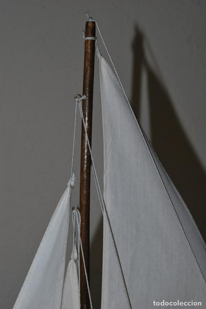 Vintage: VELERO DE MADERA - MAQUETA - BARCO - Foto 5