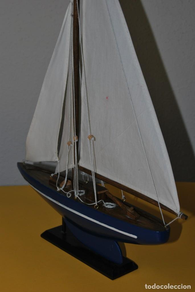 Vintage: VELERO DE MADERA - MAQUETA - BARCO - Foto 6