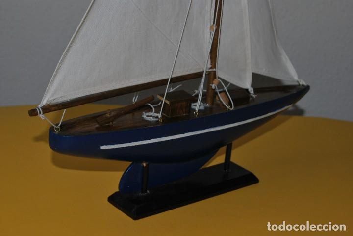 Vintage: VELERO DE MADERA - MAQUETA - BARCO - Foto 8
