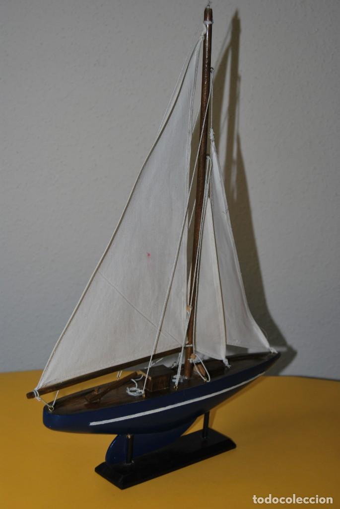 Vintage: VELERO DE MADERA - MAQUETA - BARCO - Foto 9