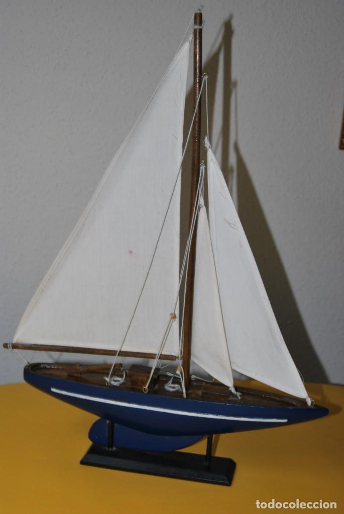 Vintage: VELERO DE MADERA - MAQUETA - BARCO - Foto 10