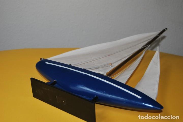 Vintage: VELERO DE MADERA - MAQUETA - BARCO - Foto 14