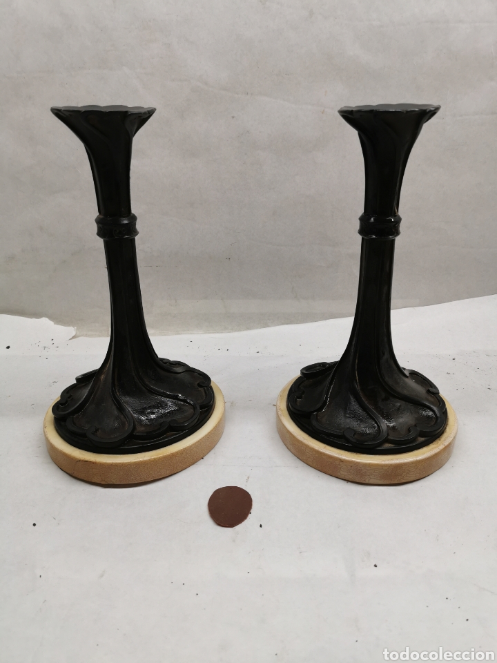 Vintage: Pareja candelabros - Foto 1