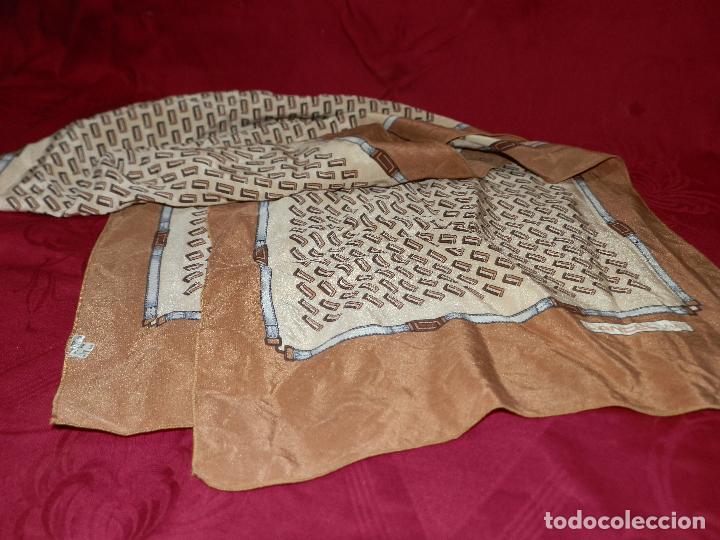 Vintage: PA&Ntilde;UELO FOULARD DE SEDA LANCEL, 32X120CM