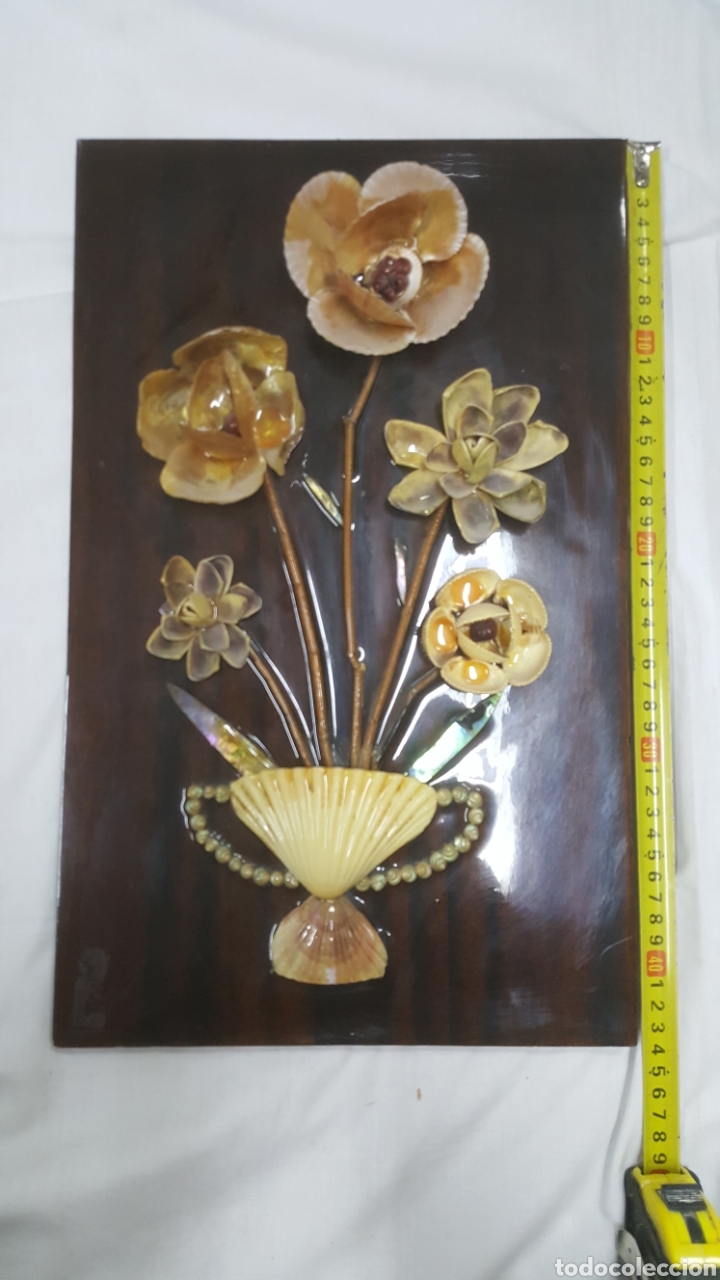 Vintage: CUADRO CONCHAS MARINAS DE 1973 VINTAGE - Foto 2